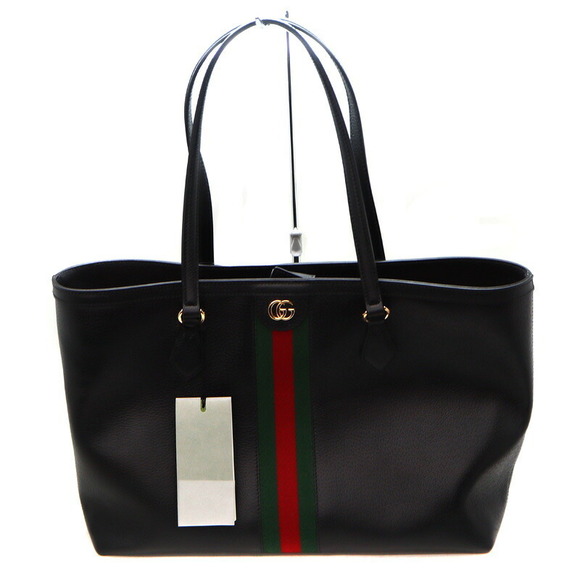 Gucci Tote Bag Black Leather - Picture 1 of 9